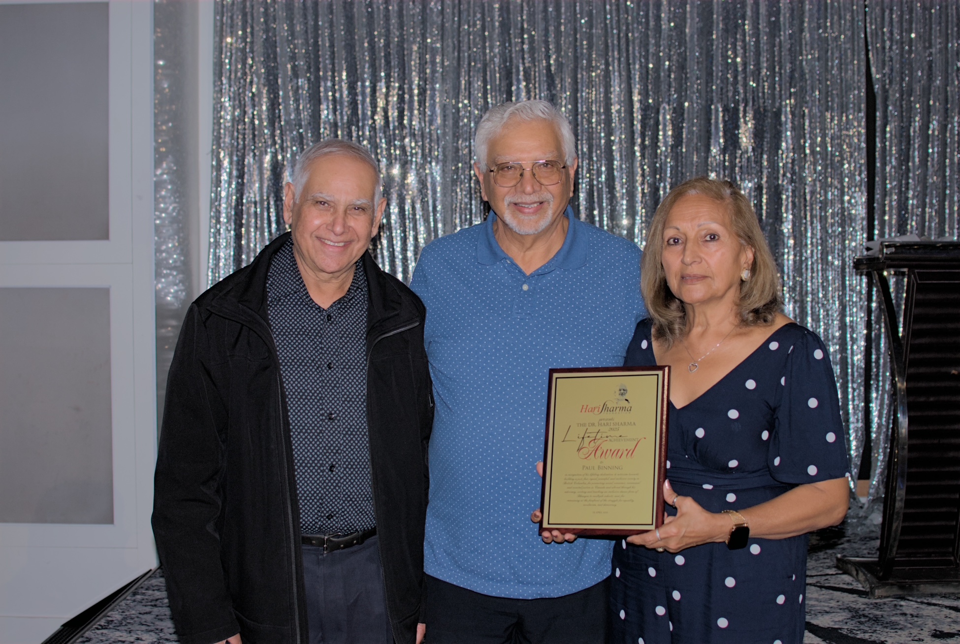 Paul Binning, Award Recipient